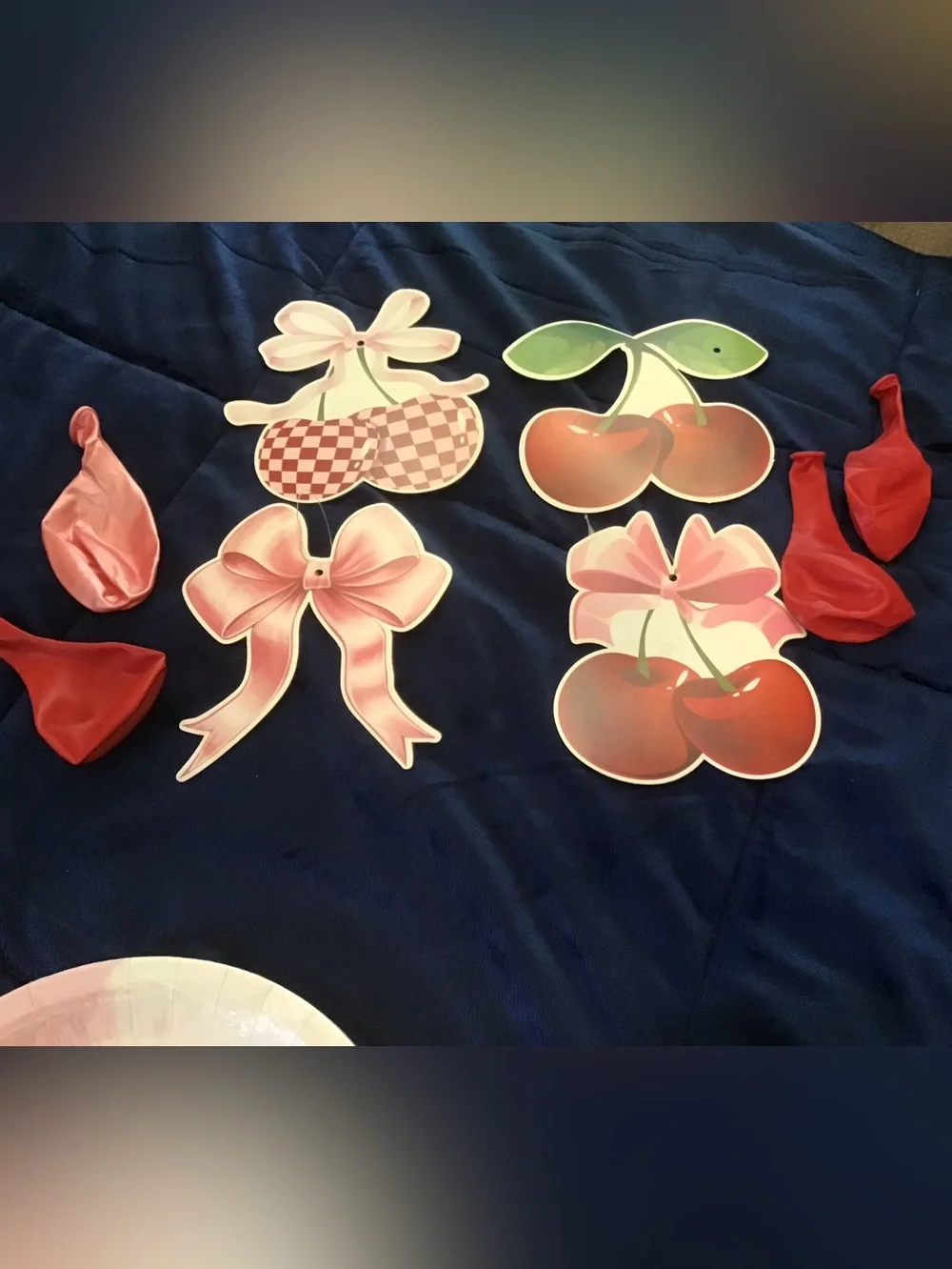 New “She’s the Cherry on Top” Birthday Supplies, Plates, Cups, Etc.